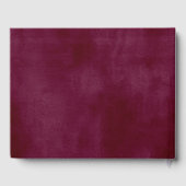 カントリー開花ブルグ結婚ンディパーソナライズされたの花 ゲストブック (裏面)