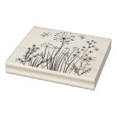 カントリー雑草とバタフライゴムのスタンプ ラバースタンプ (スタンプ)