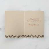 カントリー雪だるまクリスマスカード シーズンカード (内部)