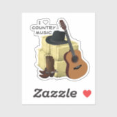カントリー音楽 シール (シート)