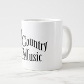 カントリー音楽 ジャンボコーヒーマグカップ (正面右)