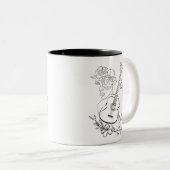 カントリー音楽 ツートーンマグカップ (正面右)