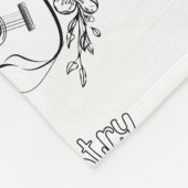 カントリー音楽 フリースブランケット (角)