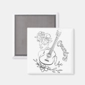 カントリー音楽 マグネット (正面/裏面)