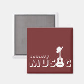 カントリー音楽 マグネット (正面/裏面)