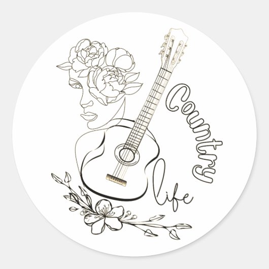 カントリー音楽 ラウンドシール (正面)