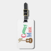 カントリー音楽 ラゲッジタグ (正面縦)