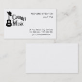 カントリー音楽 名刺 (正面/裏面)