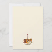 カントリー音楽 招待状 (裏面)