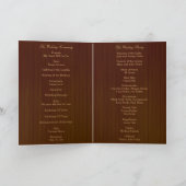 カントリー風のピンクのメイソンジャー プログラムカード プログラム (内部)