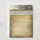 カントリー風の素朴な結婚式の招待状 招待状 (裏面)