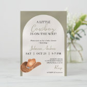 カントリー風カウボーイベイビーシャワー 招待状 (スタンド正面)