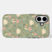 カントリー風カエルとキノコの草原柄フォンケース Case-Mate iPhoneケース (裏面 (横))