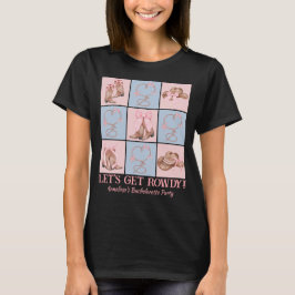 カントリー風カスタムデザインのバチェラー・パーティー Tシャツ