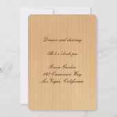 カントリー風 赤いマソンジャー 受付カード 招待状 (裏面)