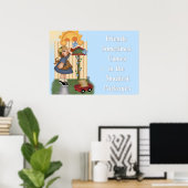 カントリー食べ物を与えガールズバード – 友情引用文 ポスター (ホームオフィス)