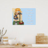 カントリー食べ物を与えガールズバード – 友情引用文 ポスター (キッチン)