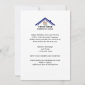 カントリー魅力的シーンハッピーホリデーズビジネス シーズンカード (裏面)