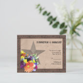 カントリー・ウェスタンの有刺鉄線の応答カード 出欠カード (スタンド正面)