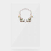 カントリー・ウェスタンフローラ結婚・クレストの座席表 アクリルサイン (正面)