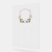 カントリー・ウェスタンフローラ結婚・クレストの座席表 アクリルサイン (傾斜)