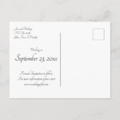 カントリー・ウェスタン素朴・カウボーイが日付を保存 インビテーションポストカード (裏面)