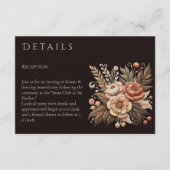 カントリー・ウェスタン・ウェディング・フラワー エンクロージャーカード (正面)