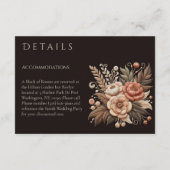 カントリー・ウェスタン・ウェディング・フラワー エンクロージャーカード (裏面)