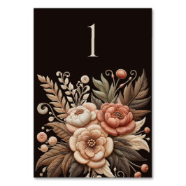 カントリー・ウェスタン・ウェディング・フラワー テーブルナンバー