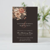 カントリー・ウェスタン・ウェディング・フラワー 招待状 (スタンド正面)