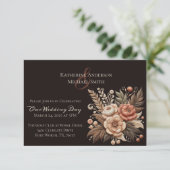 カントリー・ウェスタン・ウェディング・フラワー 招待状 (スタンド正面)