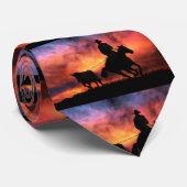 カントリー・ウェスタン・カウボーイとステア ネクタイ (ロール)