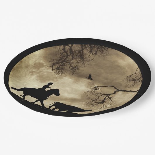 カントリー・ウェスタン・カウボーイとムーン ペーパープレート (アングル)