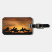 カントリー・ウェスタン・カウボーイズとラウンドアップ ラゲッジタグ (正面横)