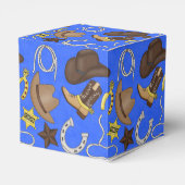 カントリー・ウェスタン・カウボーイ・パターン・ギフトボックス フェイバーボックス (裏面サイド)
