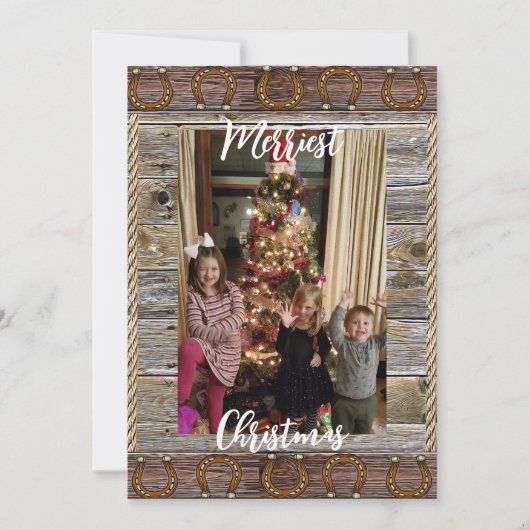 カントリー＆ウェスタン クリスマス 個人写真入り (正面)