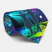 カントリー・ウェスタン・ダンス・カップル点灯ダンスフロア ネクタイ (ロール)