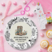 カントリー・ウェスタン・バースデーパーティー ペーパープレート (パーティー)