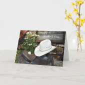 カントリー・ウェスタン・ファーザー・デー・カード カード (黄色い花)