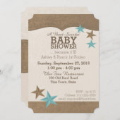 カントリー・ウェスタン・ベビージャーナー 招待状 (正面/裏面)
