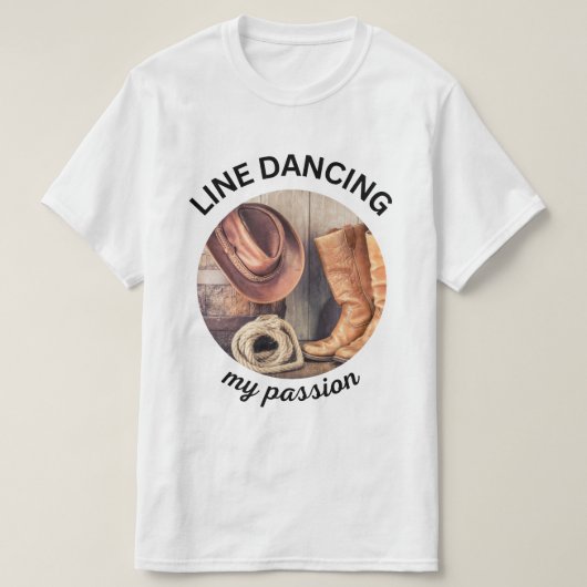 カントリー・ウェスタン・ラインダンスTシャツ Tシャツ (デザイン正面)