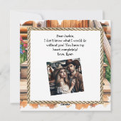 カントリー&ウェスタン ラスティック バレンタインデー シーズンカード (裏面)