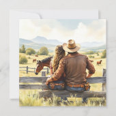 カントリー&ウェスタン ロマンティック バレンタインデー シーズンカード (正面)