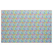 カントリー・ウェスタン・歌唱女性のカーボーイとギター ファブリック (ヤード)