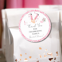 カントリー・ウェディングシャワー Thank You - コウボー・ブーツ ＆ バブルリー ラウンドシール