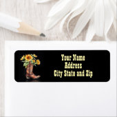 カントリー ウエスタン カウボーイ カウガール 返送先住所 ラベル (インサイチュ)