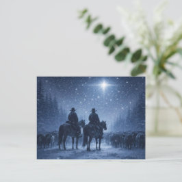 カントリー ウエスタン カウボーイ クリスマス ポストカード