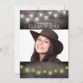 カントリー ウエスタン スサウスウエスト フォト 卒業 パーティー 招待状 (正面)