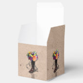 カントリー ウエスタン バーブ ワイヤー ウェディング フェイバー ボックス (オープン)