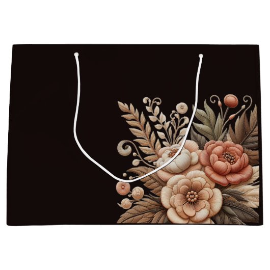 カントリー・ウエスタン・フラワーズ ラージペーパーバッグ (正面)